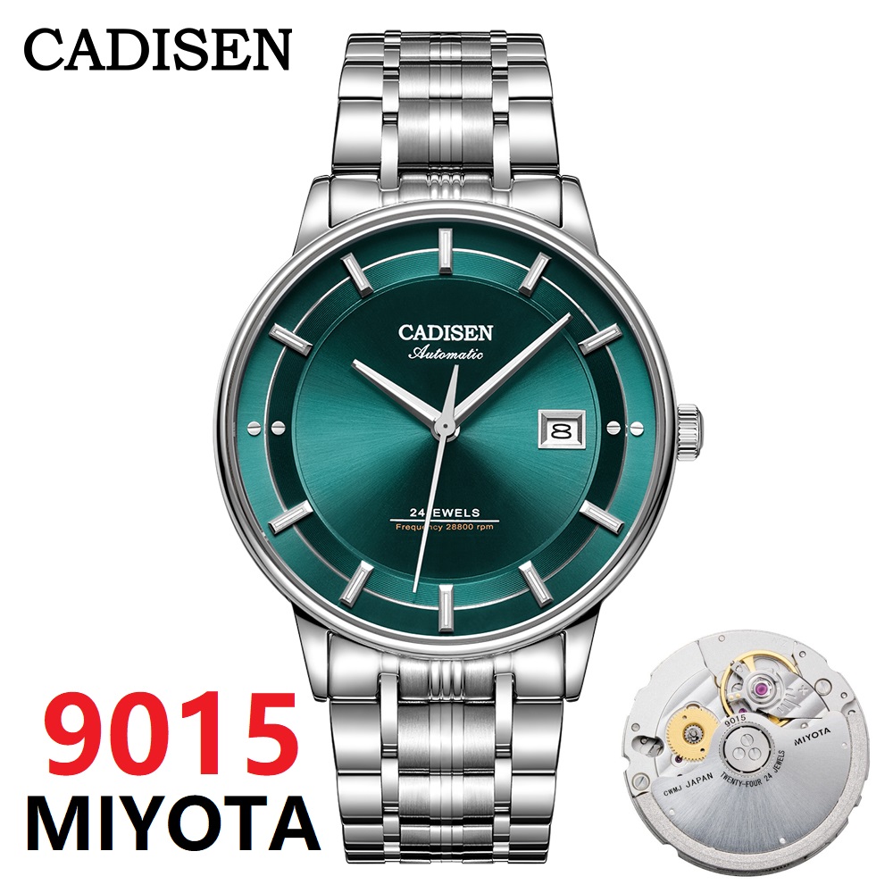 Luxury Watch Japan Brand - CADISEN Ultra-thin Mechanical Wriswatch Japan MIYOTA