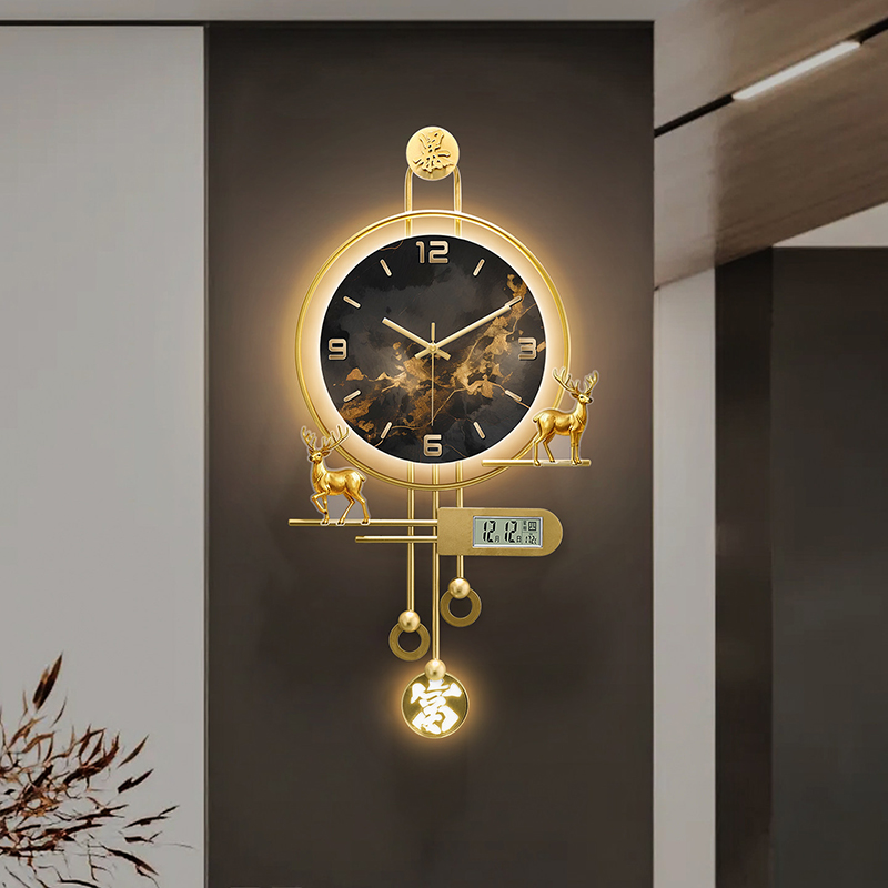 Luxury Watch Wall Clock - Bedrooms Art Mural Wall Watch Led
