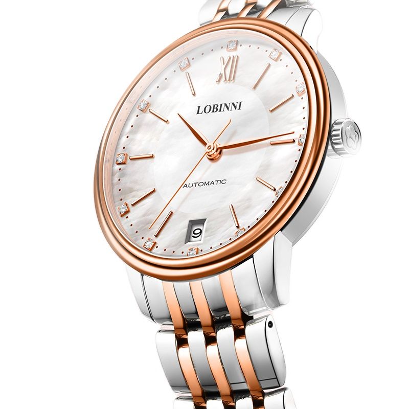 Luxury Watch Japan Brand - LOBINNI Ladies Automatic Mechanical Watch Diamond