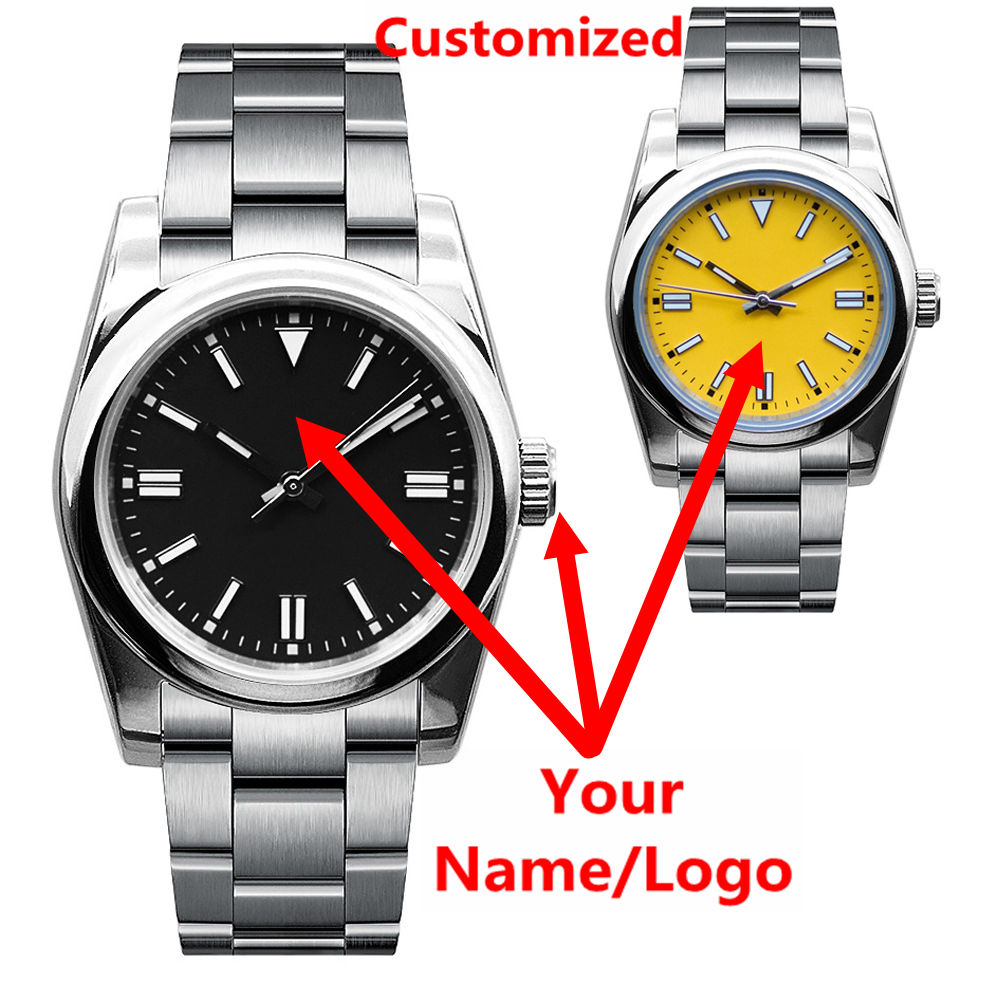 Luxury Watch Life - Custom Logo Mens Watch Sapphire Luxury