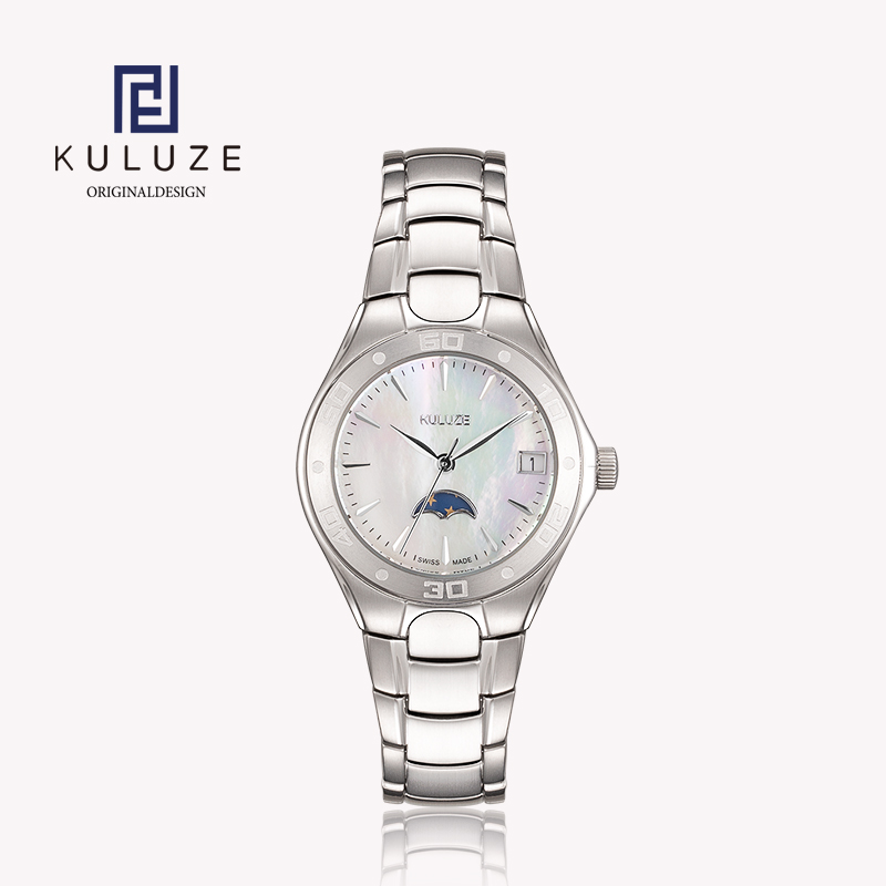 Luxury Watch Brand For Women - KULUZE Titanium Lady Watch Swiss Ronda