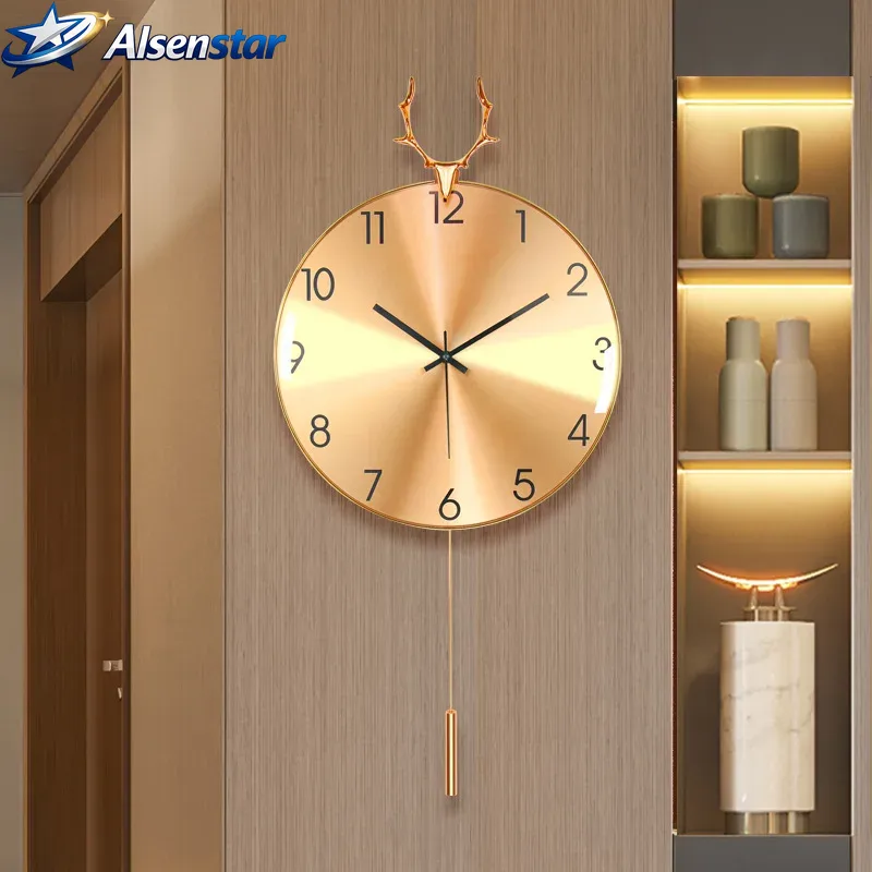 Nordic Luxury Wall Clock for H - Luxury Watch Wall Clock ulasan dan harga