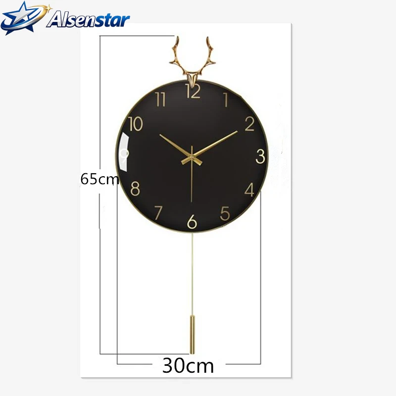 Nordic Luxury Wall Clock for H - Luxury Watch Wall Clock ulasan dan harga