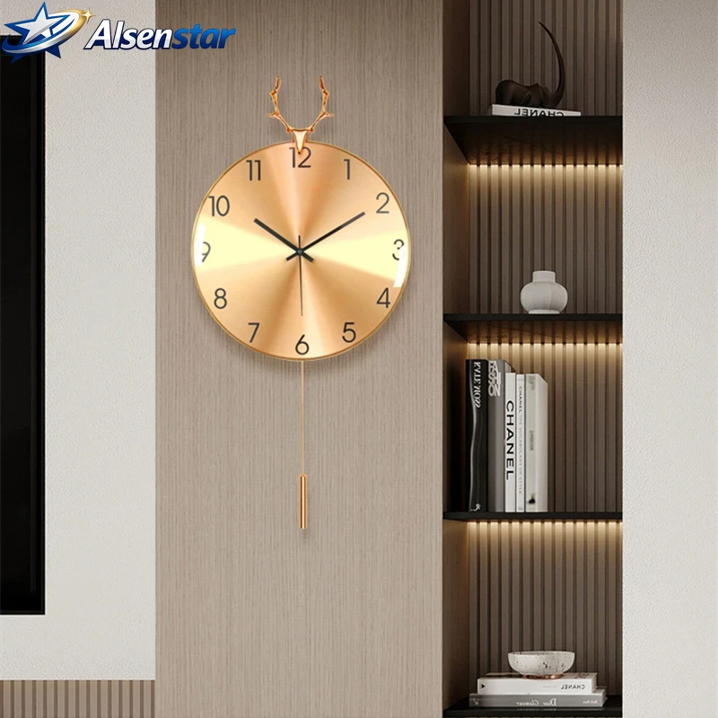 Nordic Luxury Wall Clock for H - Luxury Watch Wall Clock ulasan dan harga