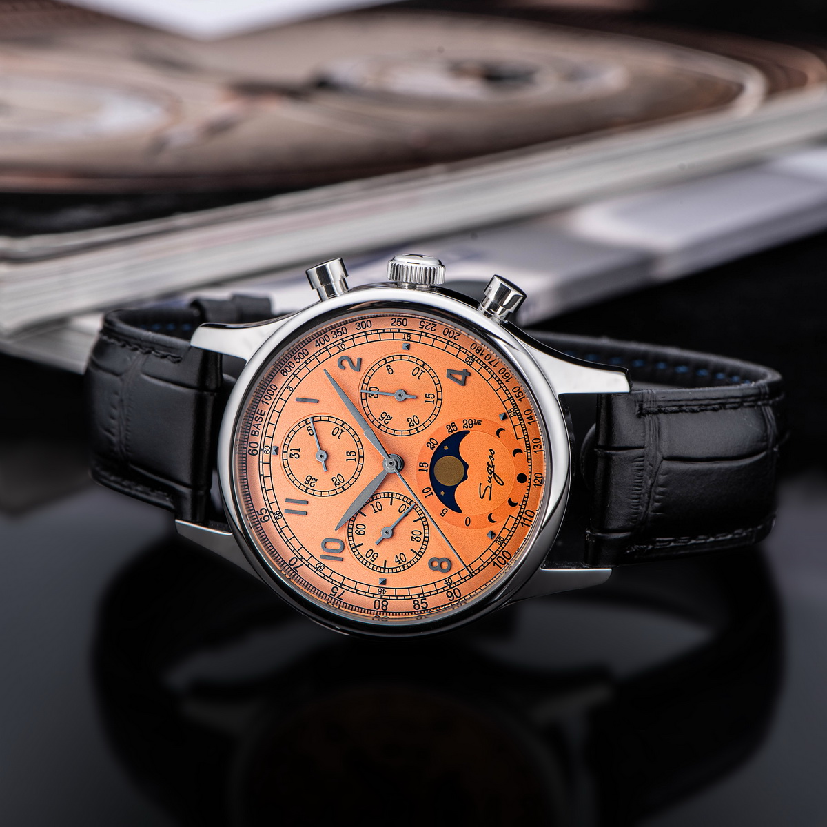 Sugess Watch of Men Chronograp - Moonphase Complication Watch ulasan dan harga