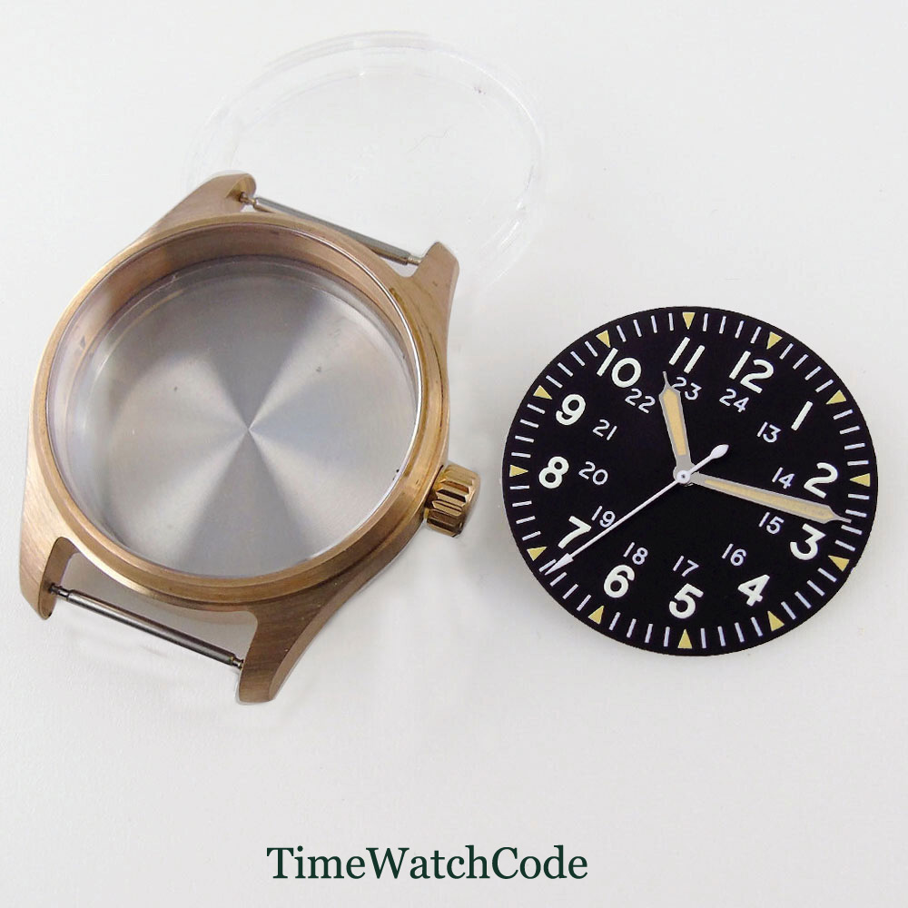 39mm Pilot Diver Watch Case So - Bronze Case Watch ulasan dan harga