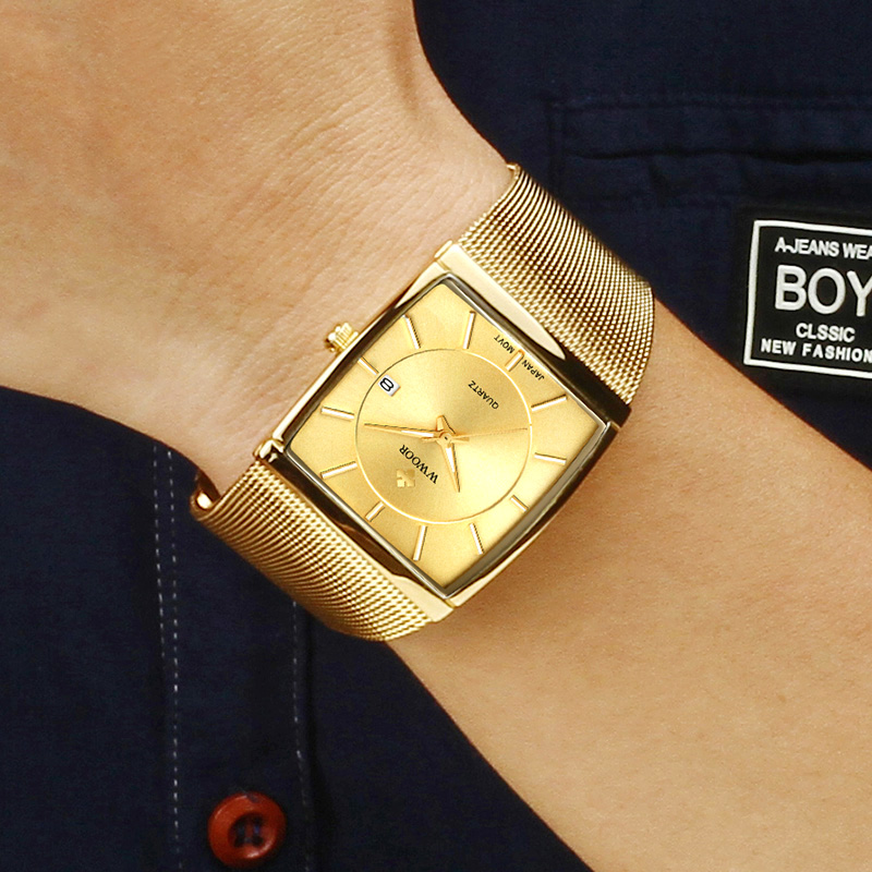 Wwoor Brand Luxury Gold Men Sq - Luxury Watch Japan Brand ulasan dan harga