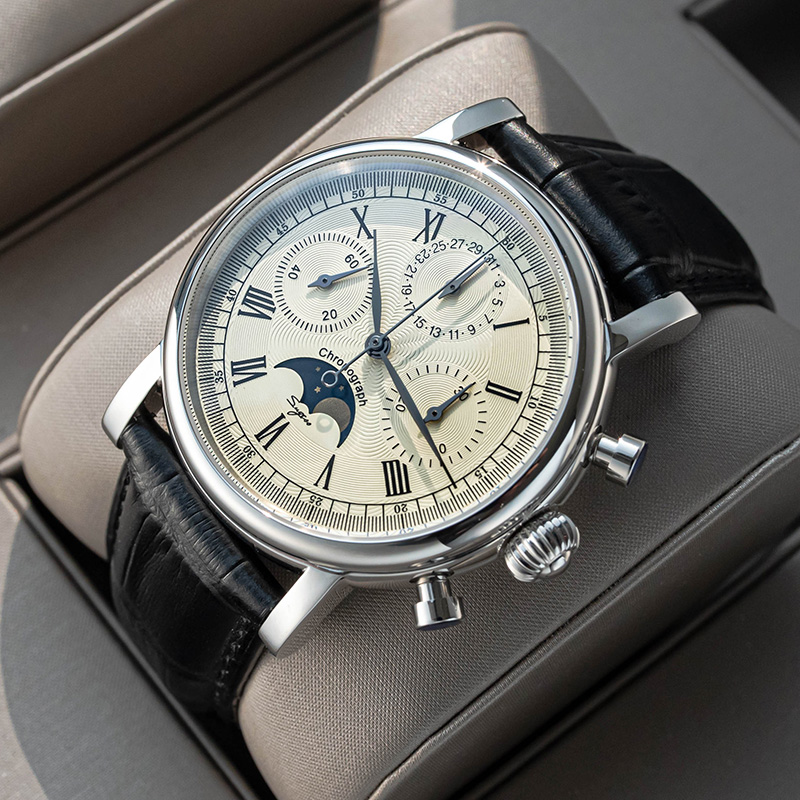 Sugess Mechanical Men Watch Or - Moonphase Complication Watch ulasan dan harga