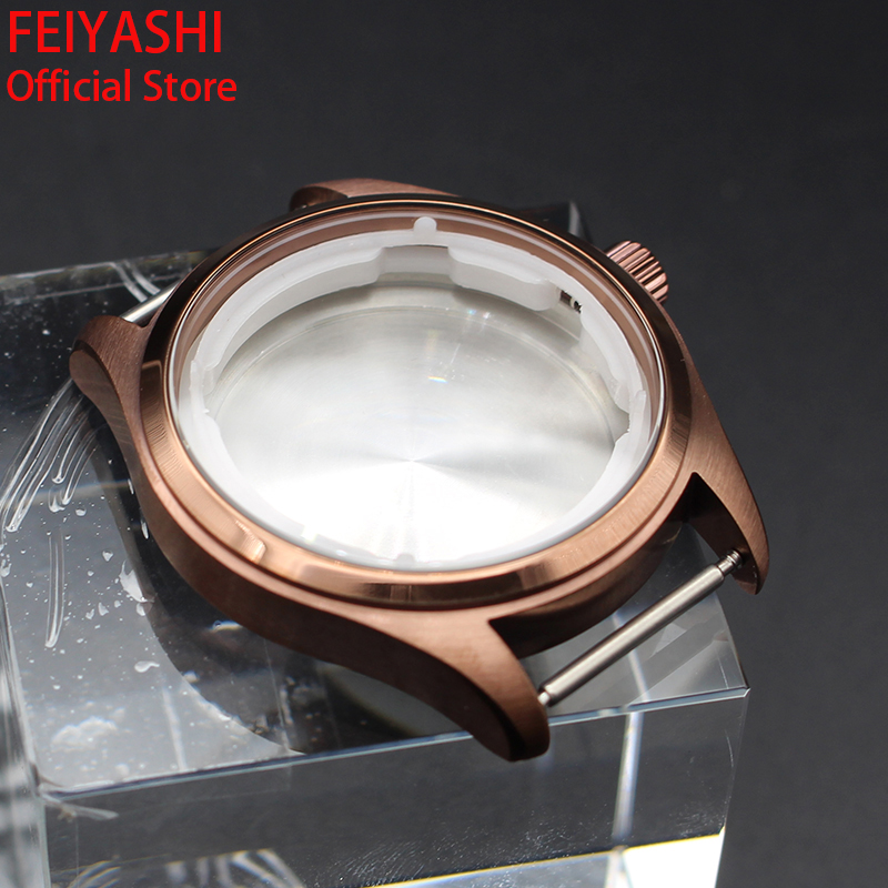 Coffee 40mm Brushed Pilot Watc - Bronze Case Watch ulasan dan harga
