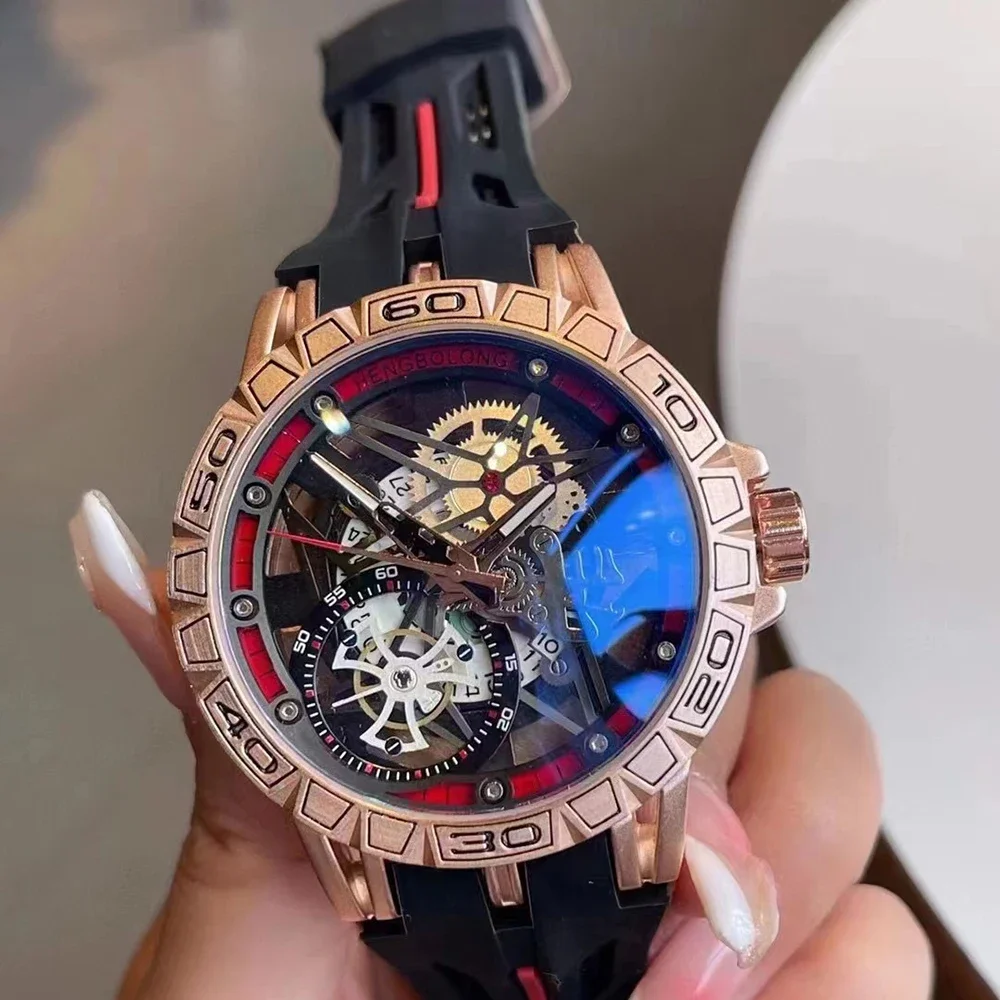 3D Quartz Watches Men Luxury C - Luxury Watch Rubber Strap ulasan dan harga