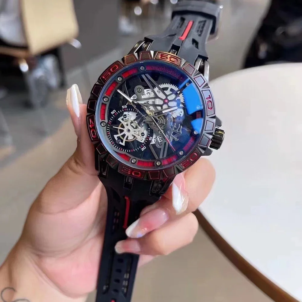 3D Quartz Watches Men Luxury C - Luxury Watch Rubber Strap ulasan dan harga