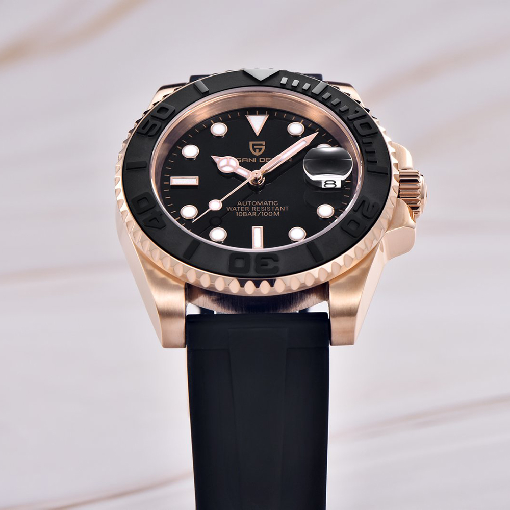 PAGANI DESIGN Automatic Watch  - Luxury Watch Rubber Strap ulasan dan harga