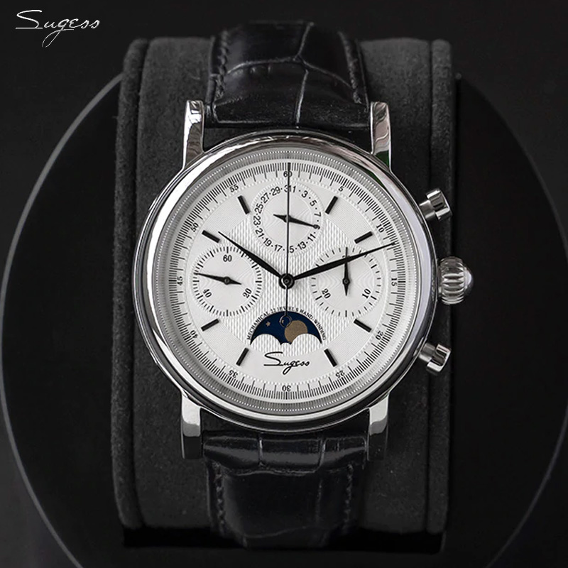 Sugess Men Watch Original Move - Moonphase Complication Watch ulasan dan harga