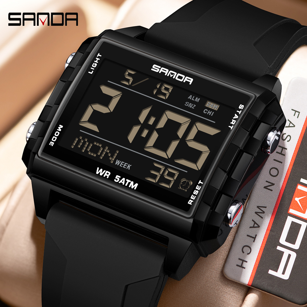 SANDA Brand Fashion LED Watch  - Luxury Watch Brands In World ulasan dan harga