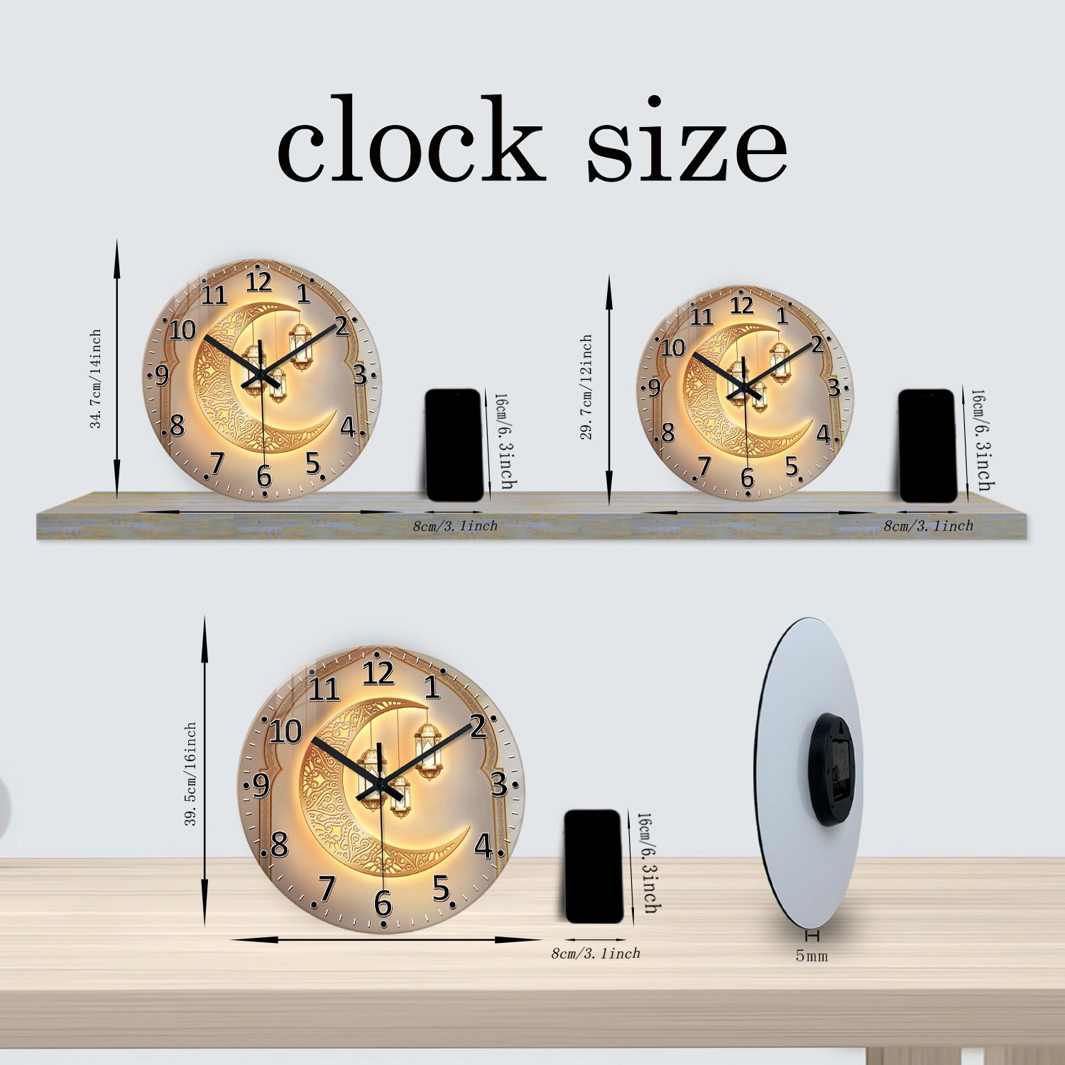 A Modern Accessible Luxury Gol - Luxury Watch Wall Clock ulasan dan harga