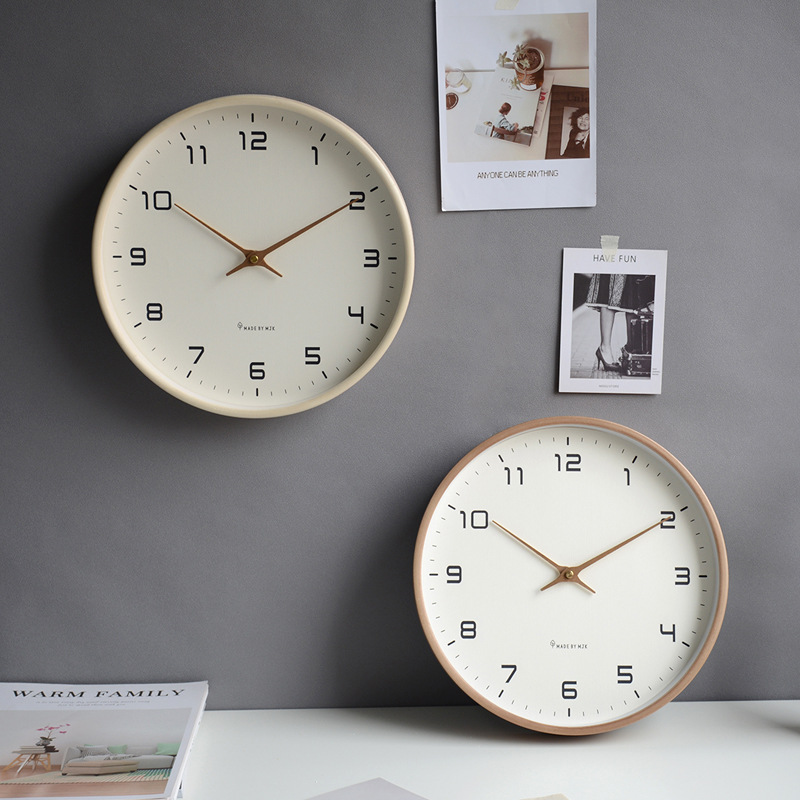 Nordic Solid Wood Wall Clock L - Luxury Watch Wall Clock ulasan dan harga