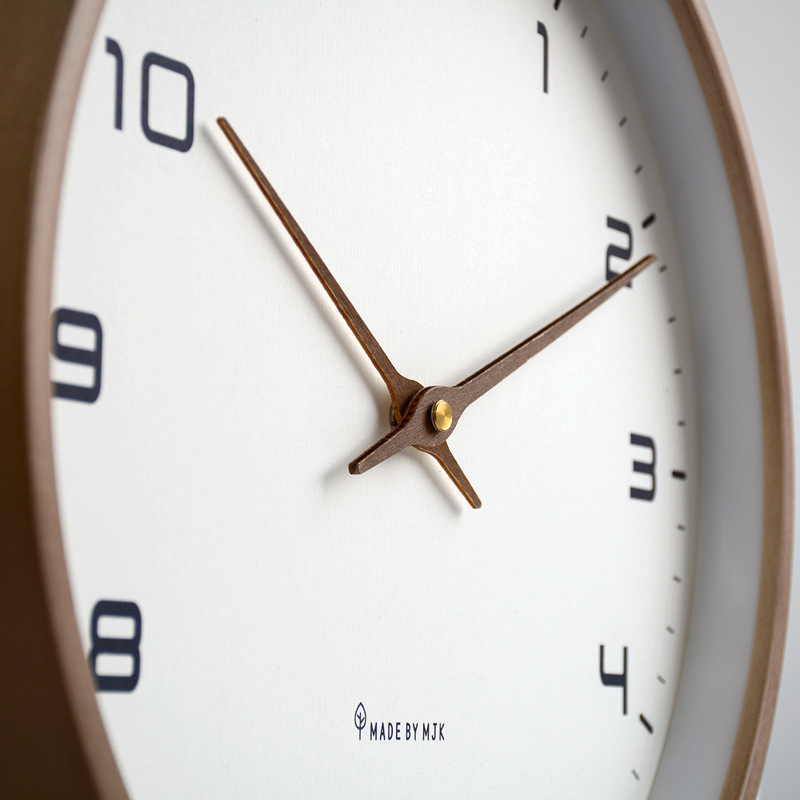 Nordic Solid Wood Wall Clock L - Luxury Watch Wall Clock ulasan dan harga