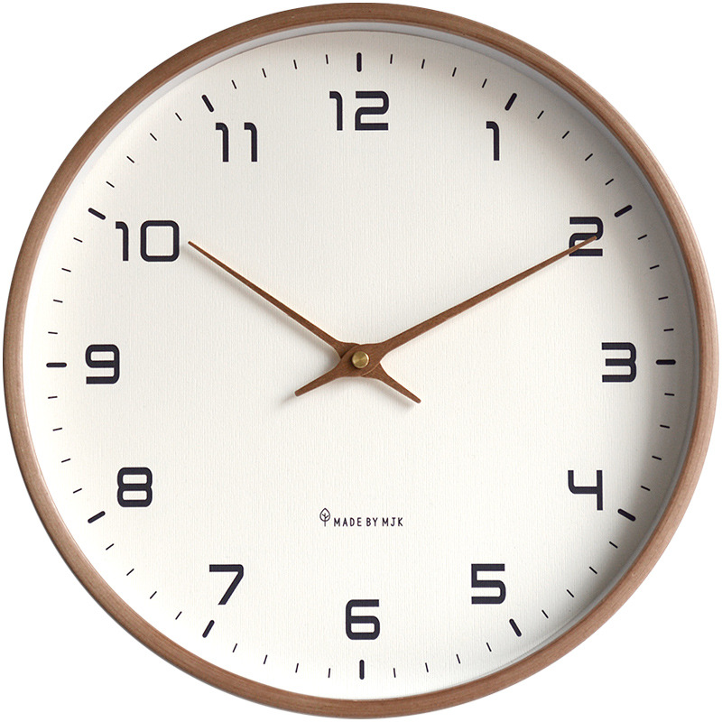 Nordic Solid Wood Wall Clock L - Luxury Watch Wall Clock ulasan dan harga