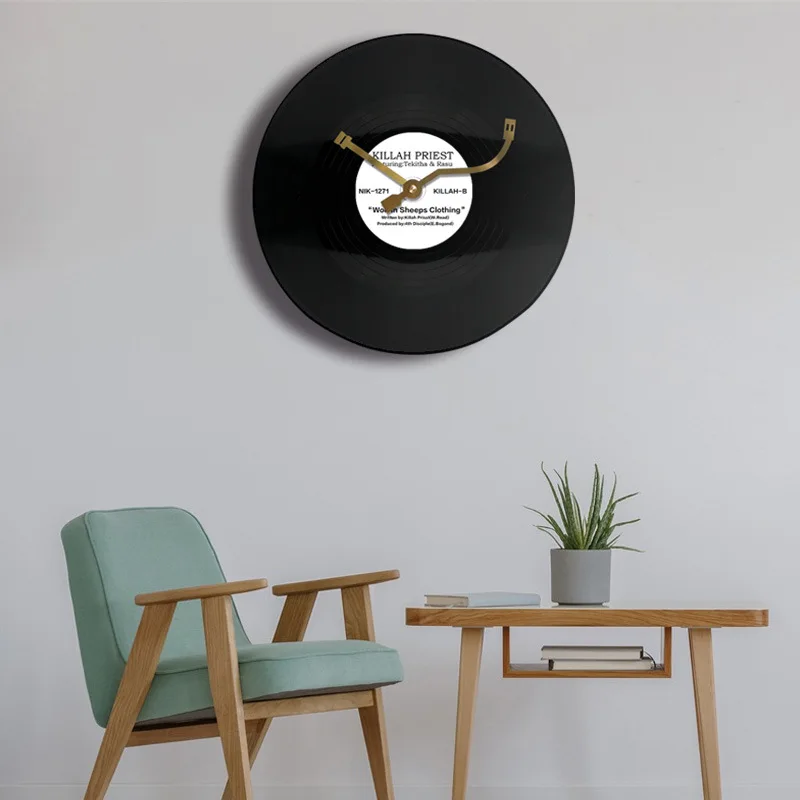 12 Inches Vinyl Record Retro C - Luxury Watch Wall Clock ulasan dan harga