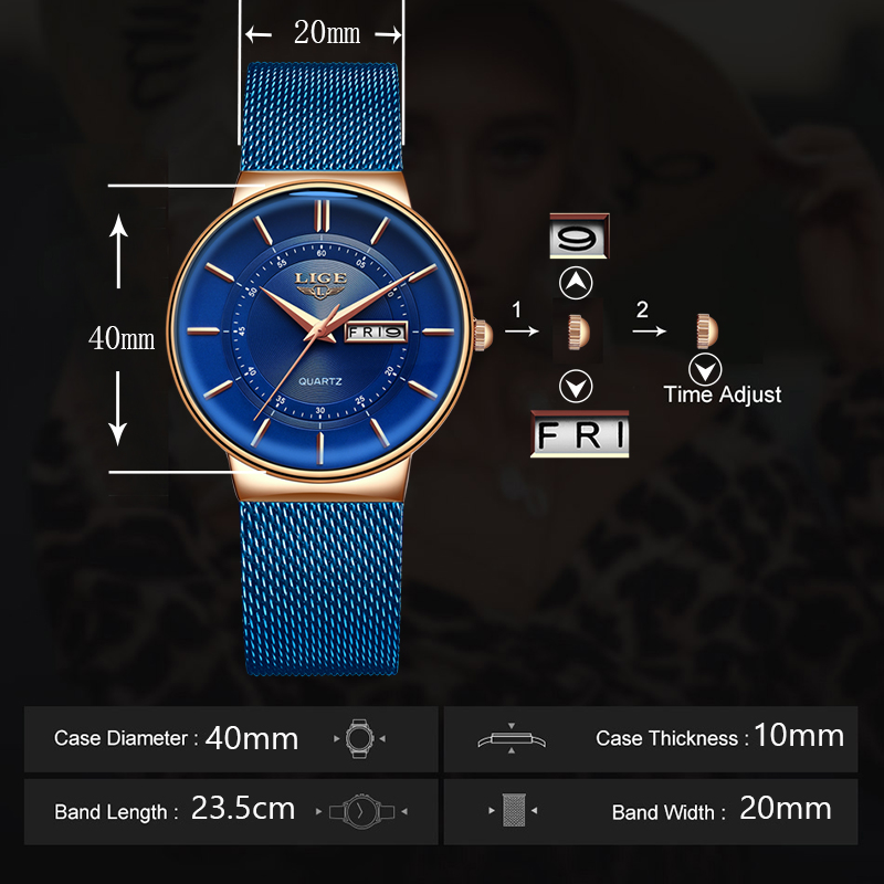 Women Watches LIGE Top Brand L - Luxury Watch Brand For Women ulasan dan harga