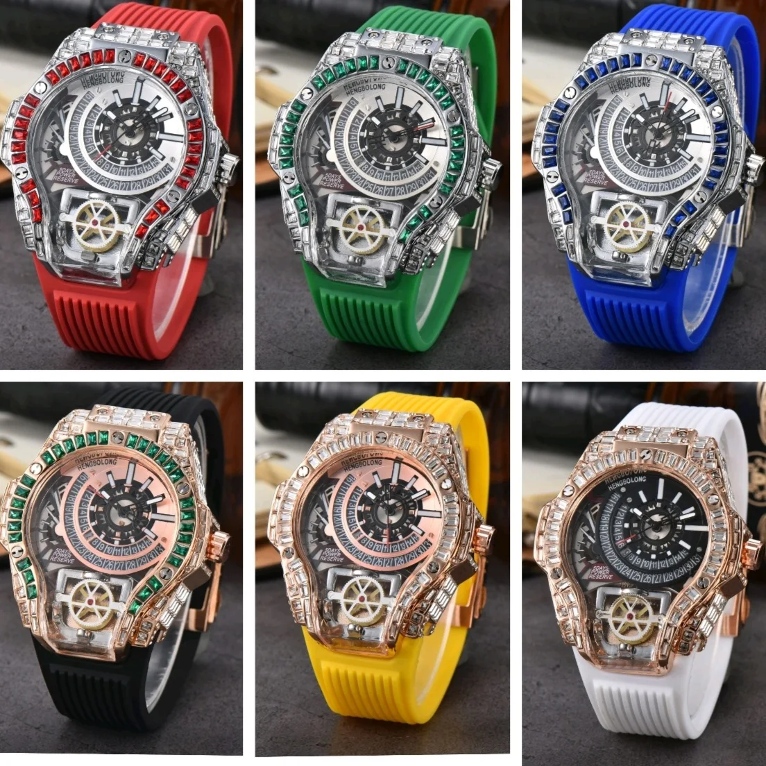 Full diamond Case Business Lux - Luxury Watch Rubber Strap ulasan dan harga