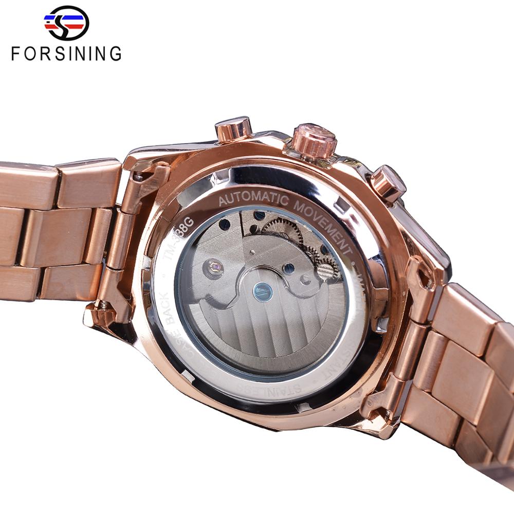 Forsining Brand Mens Mechanica - Moonphase Complication Watch ulasan dan harga