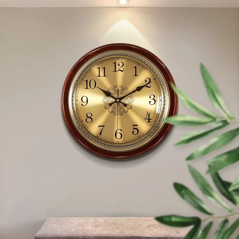 Luxury Wood Wall Clock Metal R - Luxury Watch Wall Clock ulasan dan harga