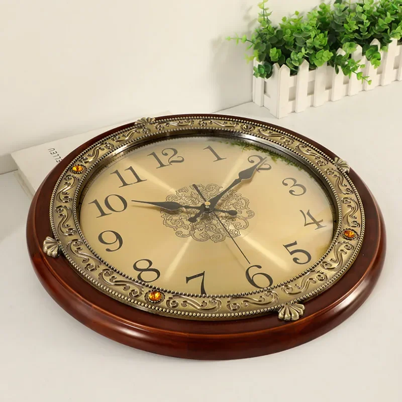 Luxury Wood Wall Clock Metal R - Luxury Watch Wall Clock ulasan dan harga