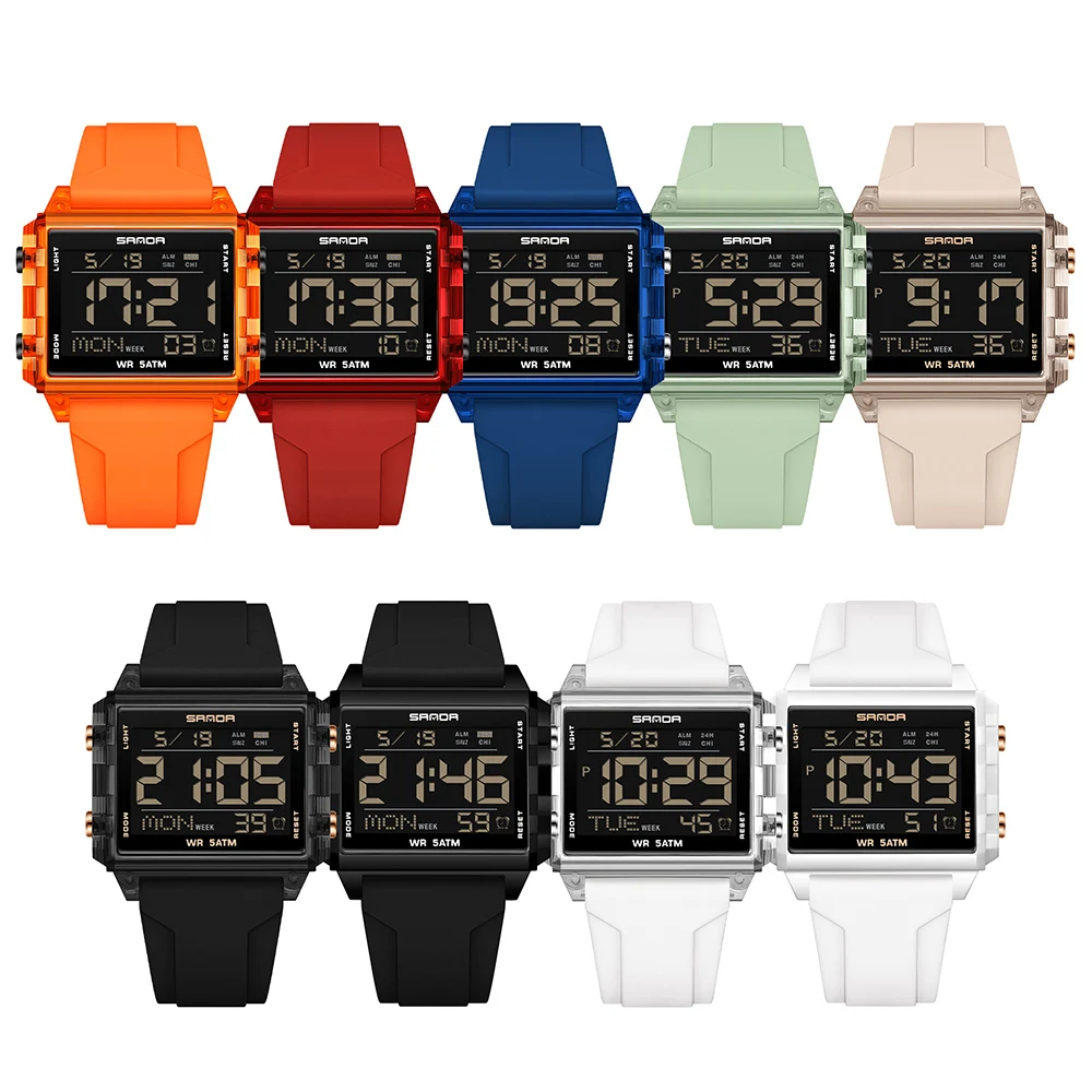 SANDA Brand Fashion LED Watch  - Luxury Watch Brands In World ulasan dan harga