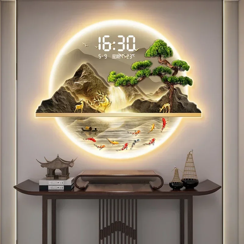Art Mural Wall Clocks Led Livi - Luxury Watch Wall Clock ulasan dan harga