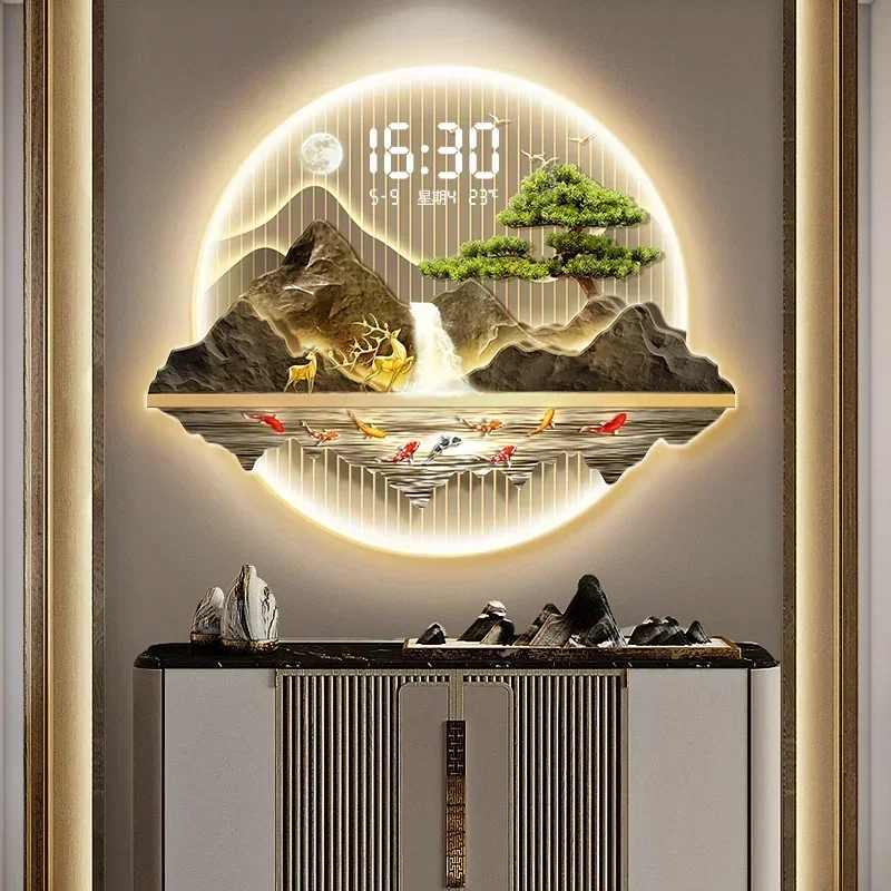 Art Mural Wall Clocks Led Livi - Luxury Watch Wall Clock ulasan dan harga