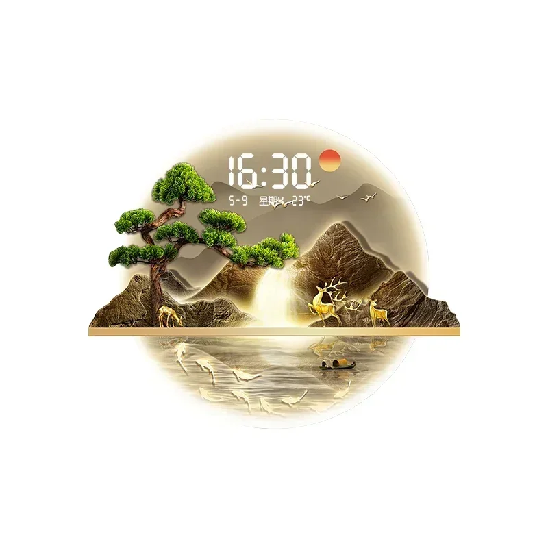 Art Mural Wall Clocks Led Livi - Luxury Watch Wall Clock ulasan dan harga