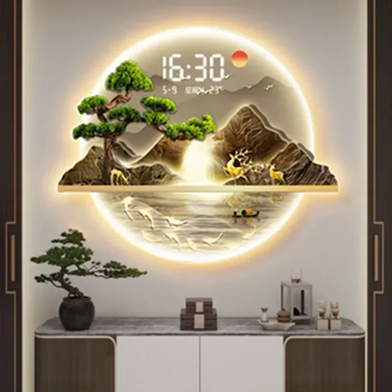 Art Mural Wall Clocks Led Livi - Luxury Watch Wall Clock ulasan dan harga