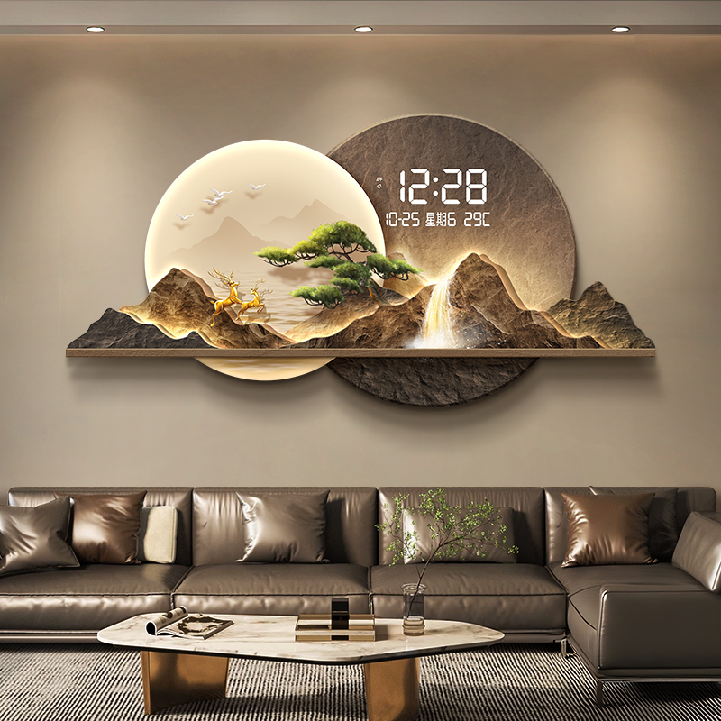Nordic Modern Wall Watch Digit - Luxury Watch Wall Clock ulasan dan harga