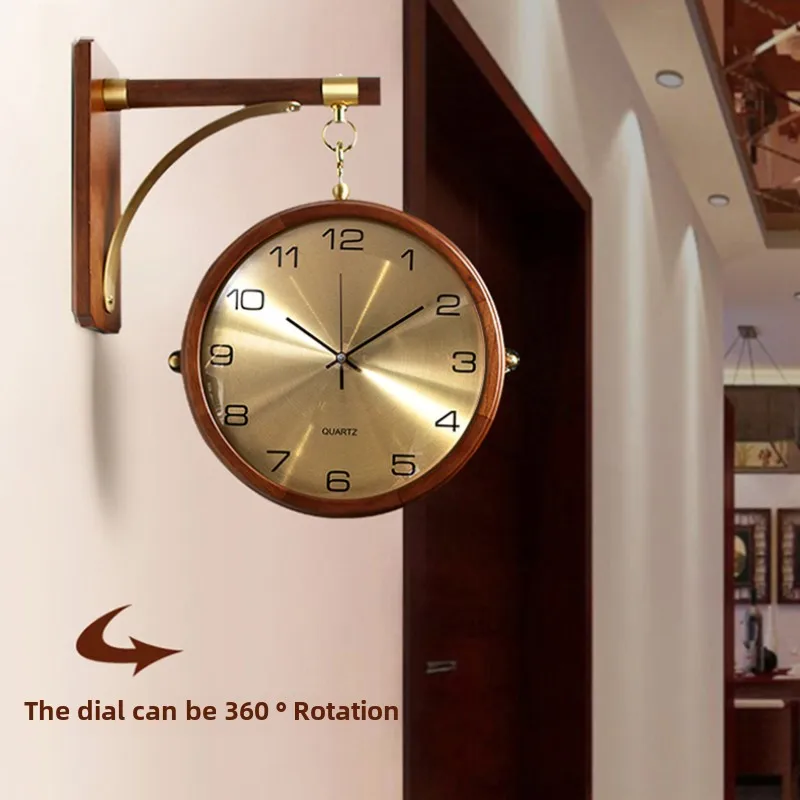 Light Luxury Silent Metal Wall - Luxury Watch Wall Clock ulasan dan harga
