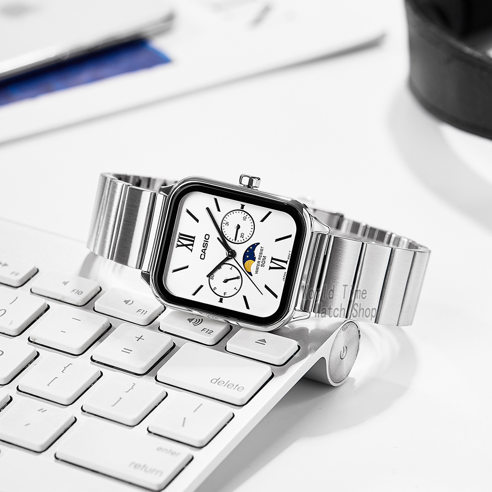 Casio Wrist Watch for Men Fash - Moonphase Complication Watch ulasan dan harga