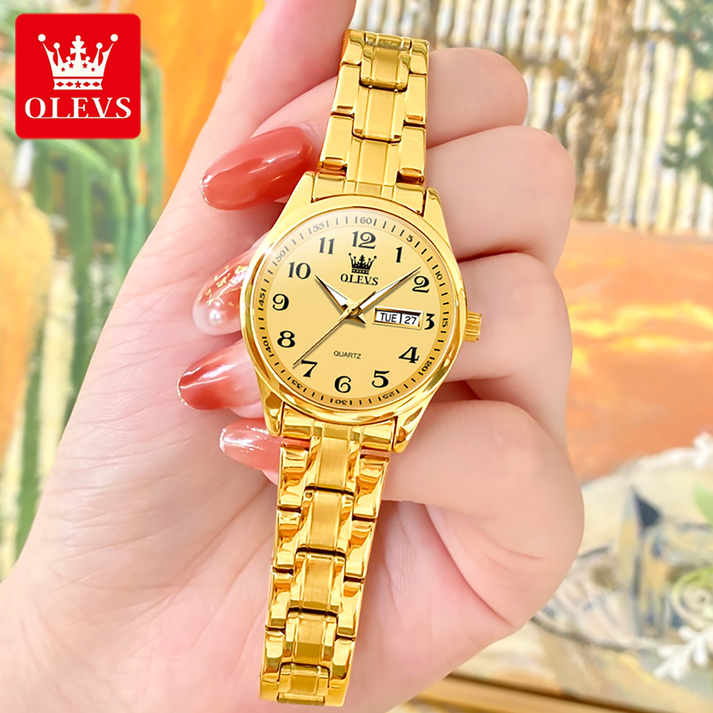 OLEVS Brand Luxury Gold Quartz - Luxury Watch Brand For Women ulasan dan harga