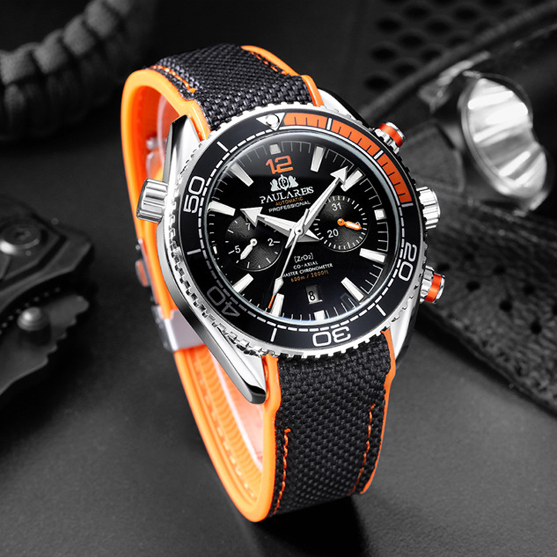 PAULAREIS P Luxury Men Automat - Luxury Watch Rubber Strap ulasan dan harga