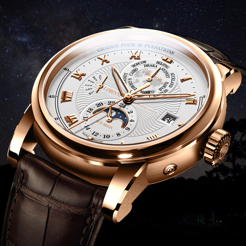 LOBINNI Men Watch Luxury Brand - Luxury Watch Brands In World ulasan dan harga