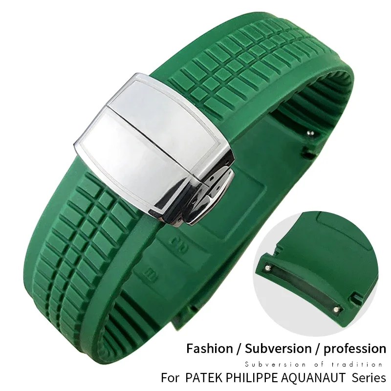 High Quality RubberWatchband f - Patek Philippe Watch Aquanaut ulasan dan harga